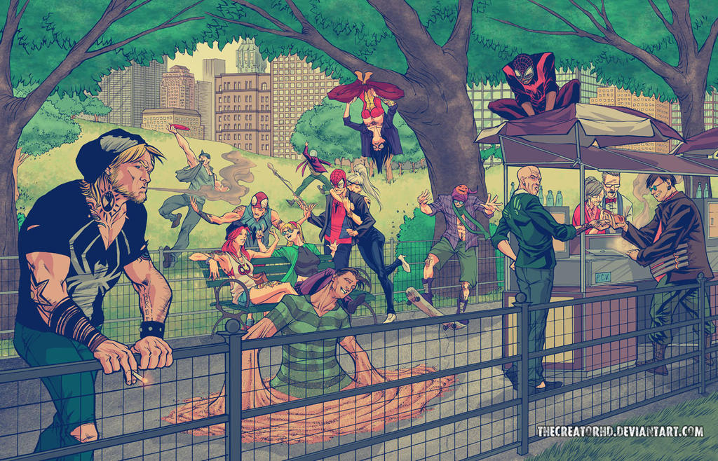 hipster_spiderman_family_by_thecreatorhd-d75p9cf.jpg